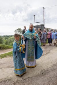 21 июля 2023 года, в праздник явления иконы Пресвятой Богородицы во граде Казани, протоиерей Дмитрий Культинов совершил Божественную литургию в храме Преображения Господня п. Кадом.