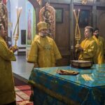 "14.10.2023 г., всенощное бдение в канун Недели 19-й по Пятидесятнице в Вознесенском Кафедральном соборе города Касимова."