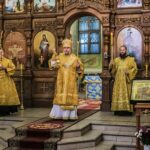 "14.10.2023 г., всенощное бдение в канун Недели 19-й по Пятидесятнице в Вознесенском Кафедральном соборе города Касимова."