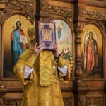 "14.10.2023 г., всенощное бдение в канун Недели 19-й по Пятидесятнице в Вознесенском Кафедральном соборе города Касимова."