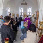 "14 апреля 2024 года в неделю 4-ю Великого поста и день памяти преподобного Иоанна Лествичника после Божественной лиитургии настоятель храма протоиерей Дмитрий Культинов совершил водосвятный молебен и чин освящения иконы святаго Великомученика Георгия Победоносца написанную в Грузии специально для нашего храма."