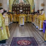 "16 июля 2024 г., в день памяти святителя Василия, епископа Рязанского, Преосвященный епископ Василий совершил Божественную Литургию в Вознесенском Кафедральном соборе г. Касимова."