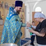 "21 июля, в Неделю 4-я по Пятидесятнице, в праздник Явления иконы Пресвятой Богородицы во граде Казани,протоиерей Дмитрий Культинов совершил Божественную Литургию в храме Преображения Господня п. Кадом."