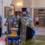 "Вечером 27 августа 2024 года, в канун праздника Успения Пресвятой Владычицы нашей Богородицы и Приснодевы Марии, протоиерей Дмитрий Культинов совершил всенощное бдение в храме Преображения Господня п. Кадом."