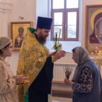 "12 апреля 2025 года, в канун праздника Входа Господня в Иерусалим, (Вербного воскресенья), протоиерей Дмитрий Культинов совершил всенощное бдение в храме Преображения Господня п. Кадом."